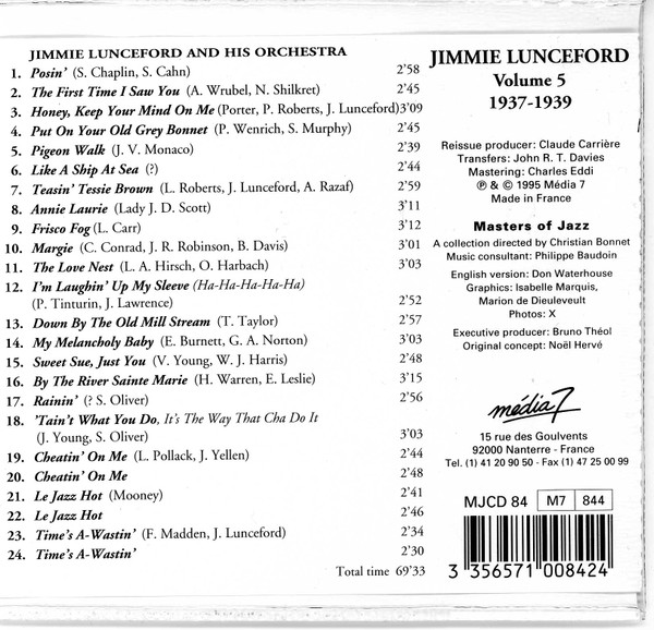 lataa albumi Jimmie Lunceford And His Orchestra - Volume 5 1937 1939