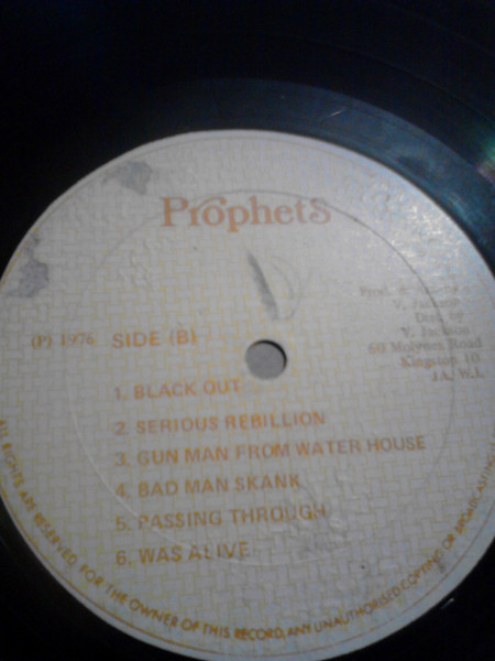 The Prophets – King Tubby's Prophecies Of Dub (1976, Vinyl) - Discogs
