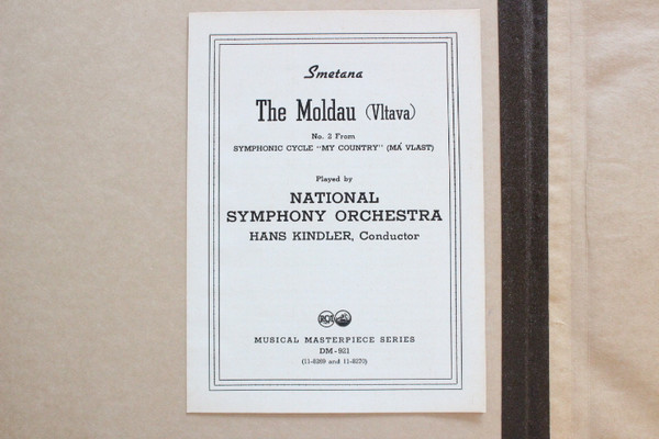 lataa albumi Smetana Played By National Symphony Orchestra Conducted By Hans Kindler - The Moldau Vtlava No 2 Of The Symphonic Cycle My Country Ma Vlast