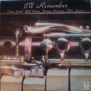 Tony Scott (2) - I'll Remember album cover