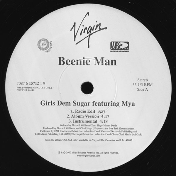 Beenie Man – Girls Dem Sugar (2000, Vinyl) - Discogs