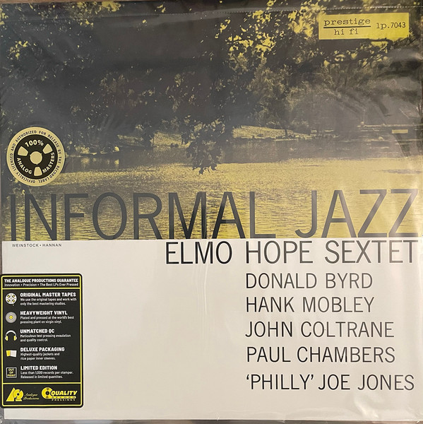 Elmo Hope Sextet – Informal Jazz (2022, 200gram, Vinyl) - Discogs