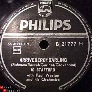 Jo Stafford - Arrivederci, Darling / It's Almost Tomorrow album cover