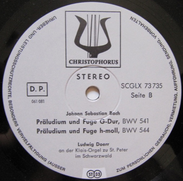 télécharger l'album Johann Sebastian Bach, Ludwig Doerr - Orgelwerke