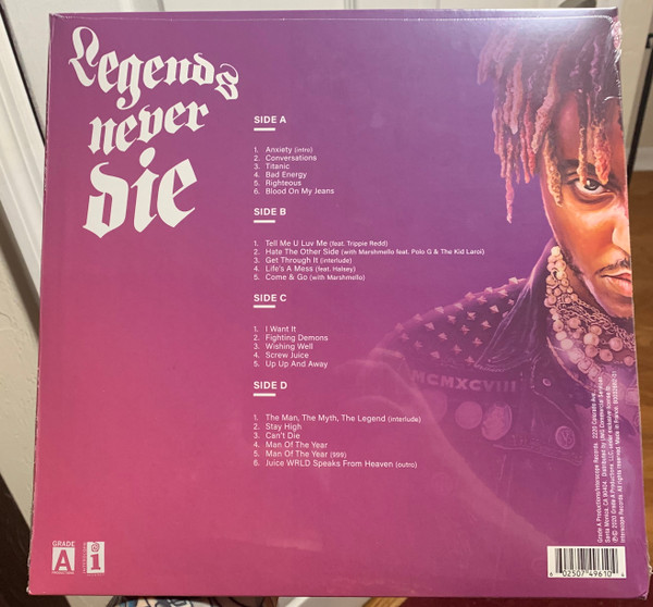 Juice WRLD – Legends Never Die (2020, Vinyl) - Discogs