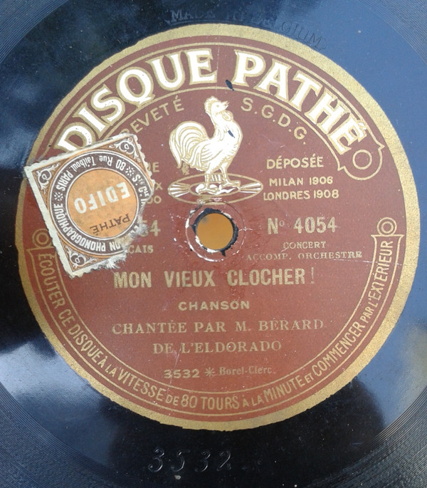 Album herunterladen Adolphe Bérard - Mon Vieux Clocher Le Coup De Grisou
