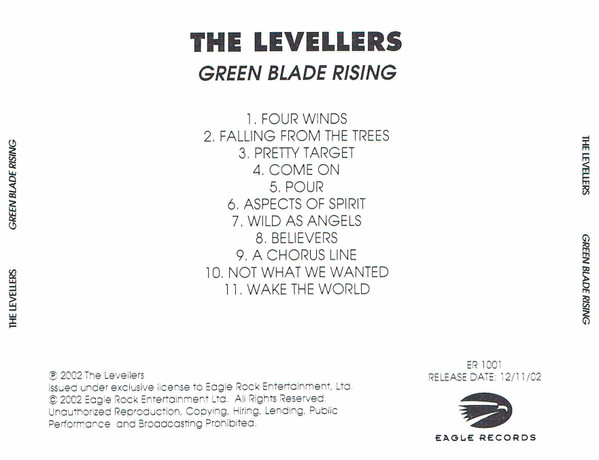 CD ALBUM 11 TITRES--LEVELLERS--GREEN BLADE RISING--2002 