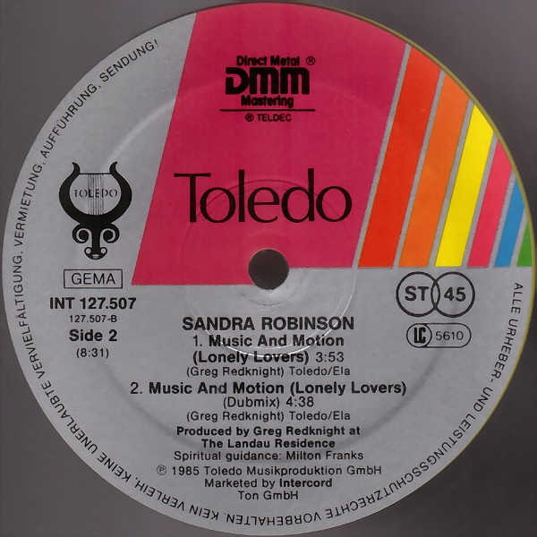 lataa albumi Sandra Robinson - Music And Motion Lonely Lovers Mega Fantasy Mix
