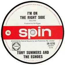 Tony Summers And The Echoes - I'm On The Right Side album cover