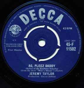 Ag, Pleez Daddy (Ballad of the Southern Suburbs) (from the show 