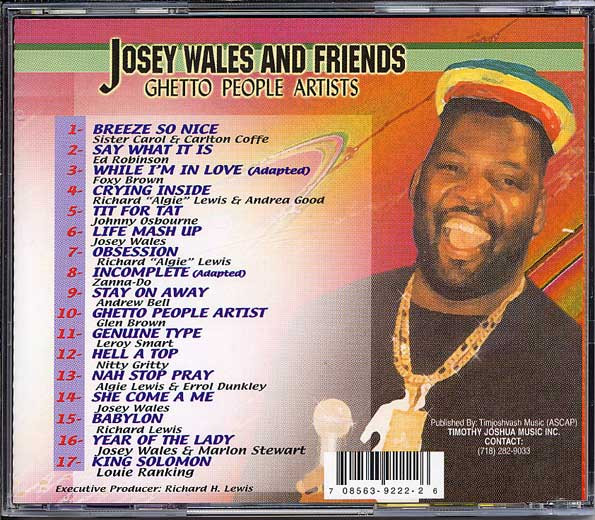 télécharger l'album Various - Josey Wales And Friends Ghetto People Artists