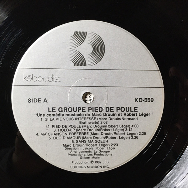 Le Groupe Pied De Poule - Pied De Poule [Vinyl] | Kébec-Disc (KD-559) - 4