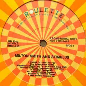 Milton Smith - I Wanna Get Next To You album cover