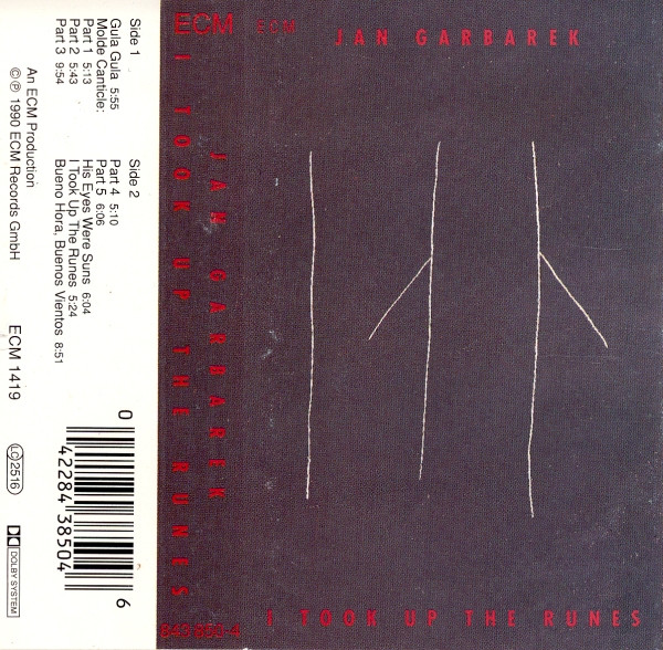 Jan Garbarek - I Took Up The Runes | Releases | Discogs