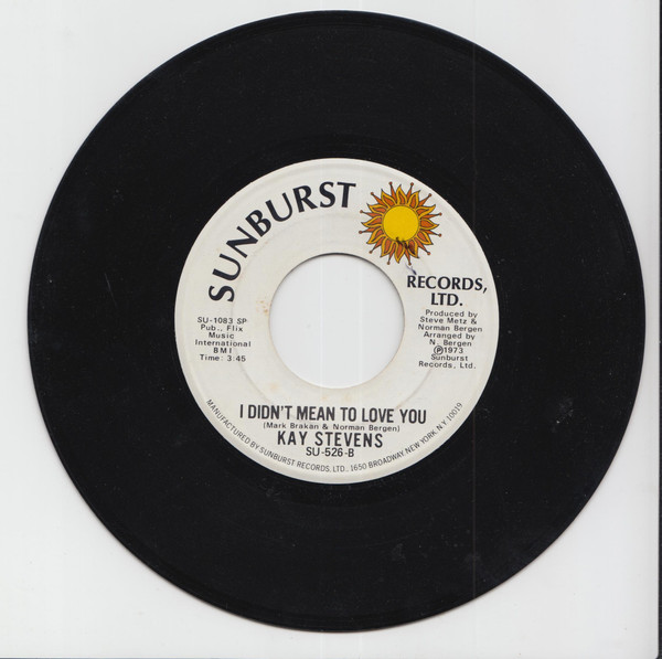 descargar álbum Kay Stevens - You Brought Me Back To Love Again I Didnt Mean To Love You