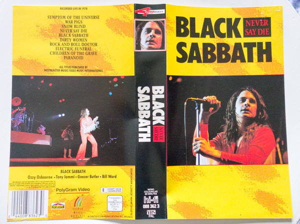 Black Sabbath – Never Say Die (Hi-Fi, Karusell, VHS) - Discogs