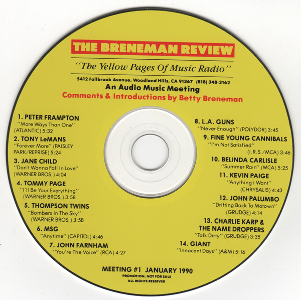 lataa albumi Download Various - The Breneman Review Meeting 1 album