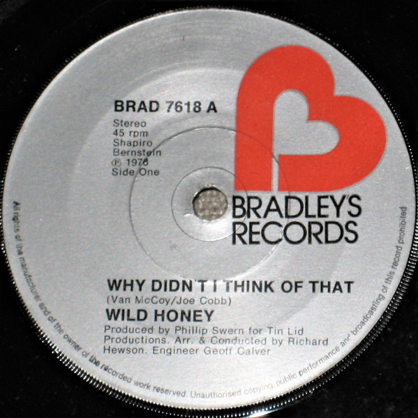 télécharger l'album Wild Honey - Why Didnt I Think Of That