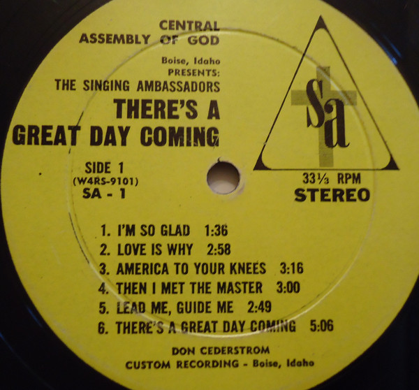 baixar álbum The Singing Ambassadors - Theres A Great Day Coming