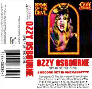 Ozzy Osbourne – Speak Of The Devil (1982, Cassette) - Discogs