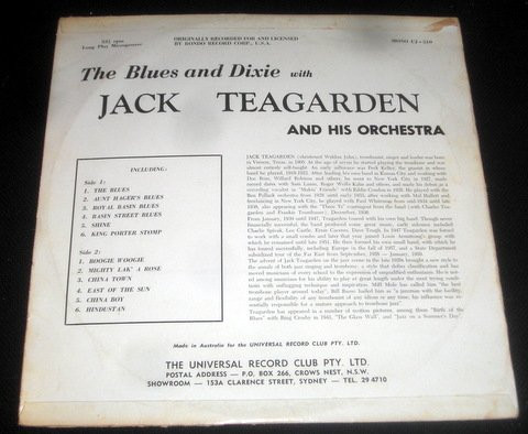 Album herunterladen Jack Teagarden - Blues Dixie
