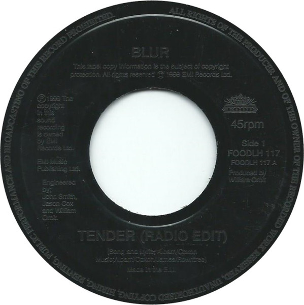 Blur – Tender (1999, Blue, Vinyl) - Discogs