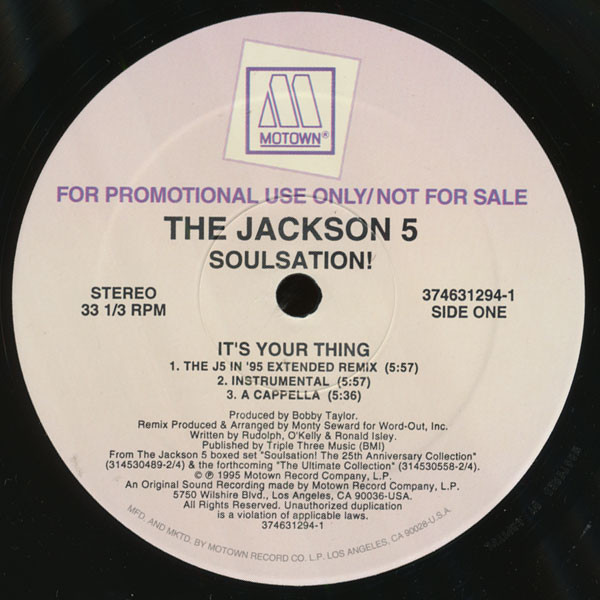 The Jackson 5 – Soulsation! (1995, Vinyl) - Discogs