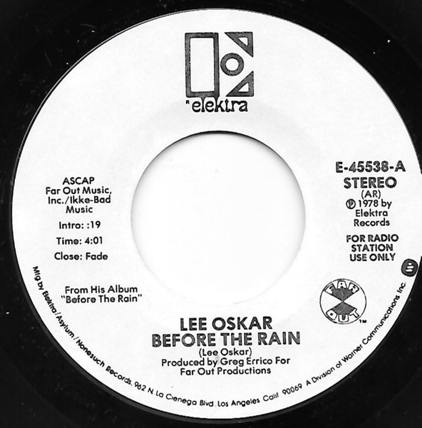 Lee Oskar Before The Rain 1978 Ar Vinyl Discogs