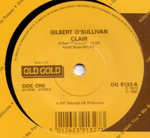 Gilbert O'Sullivan - Alone Again (Naturally) / Save It - MAM - UK - MAM 66  - 45cat