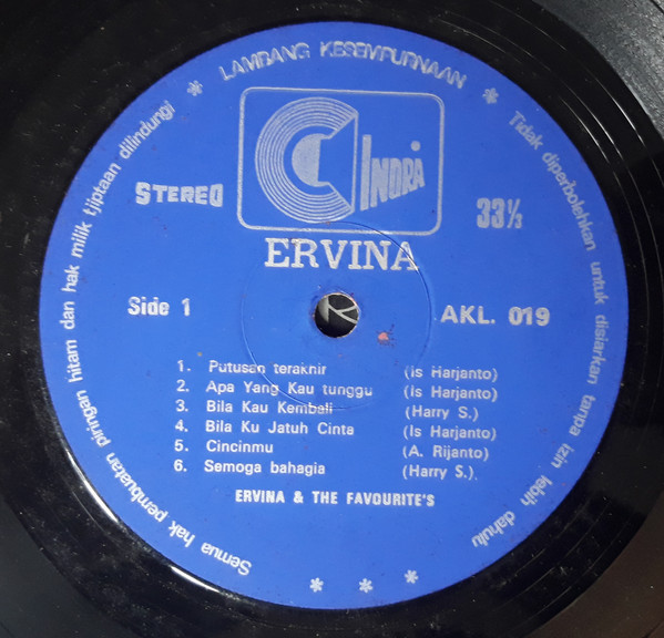 télécharger l'album Ervinna, The Favourites - Ervina The Favourites