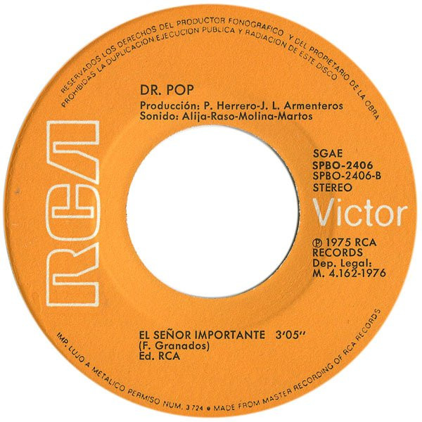 lataa albumi Dr Pop - El Soñador El Señor Importante