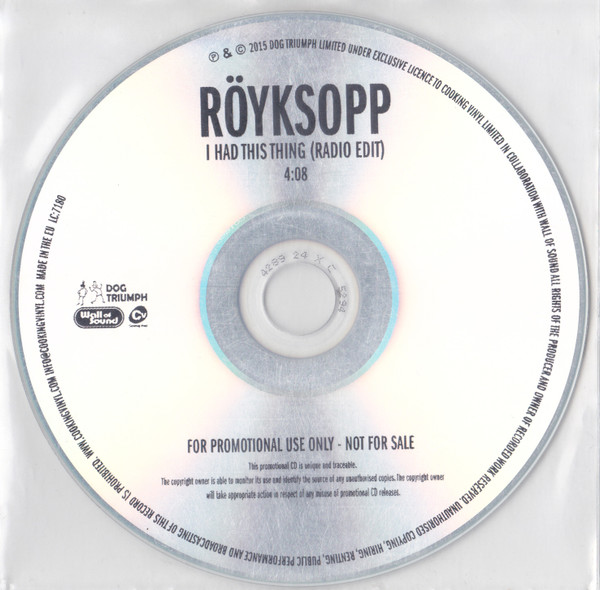 last ned album Röyksopp - I Had This Thing