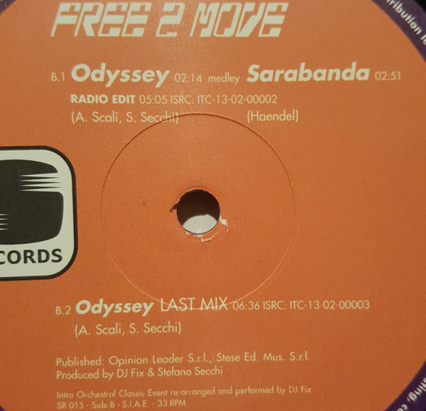télécharger l'album Free 2 Move - Odyssey Medley Sarabanda