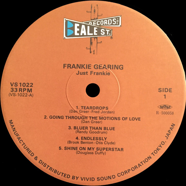 Frankie Gearing – Just Frankie (1980, Vinyl) - Discogs