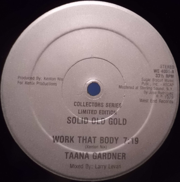 Taana Gardner / Bombers – Work That Body / The Mexican (1986