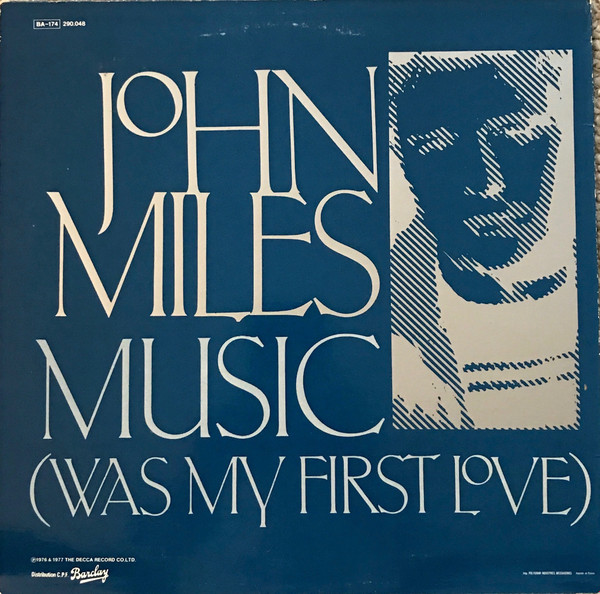 Wall art sticker Music was my first love.. Lyrics, John Miles, vinyl  transfer.