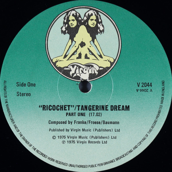 Tangerine Dream - Ricochet | Virgin (V 2044) - 3