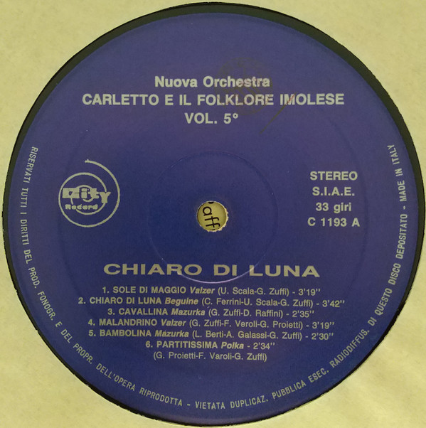 baixar álbum Nuova Orchestra Carletto E Il Folklore Imolese - Chiaro Di Luna Vol5