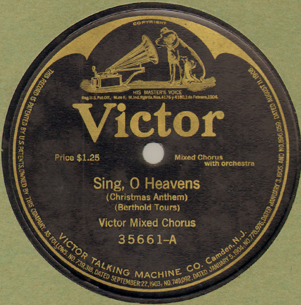 baixar álbum Victor Mixed Chorus - Sing O Heavens It Came Upon The Midnight Clear