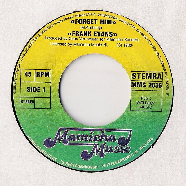 descargar álbum Frank Evans - Forget Him