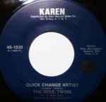 Cover of Quick Change Artist / Give The Man A Chance , 1972, Vinyl