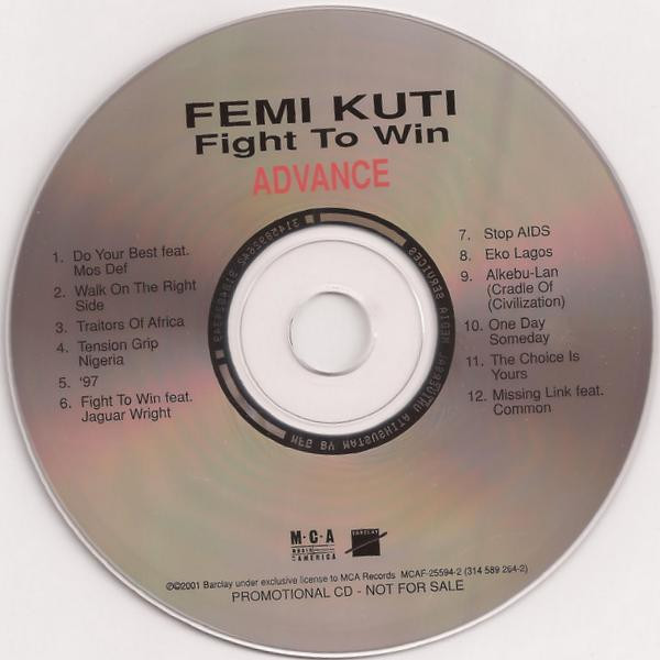 Femi Kuti – Fight To Win (2001, CD) - Discogs