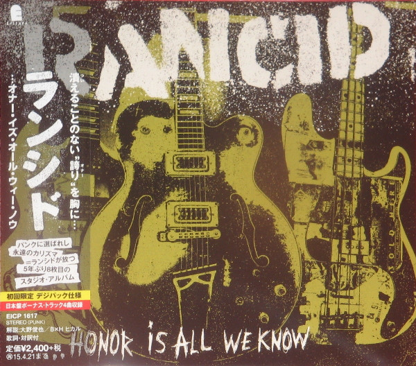 Rancid - Honor Is All We Know | Releases | Discogs