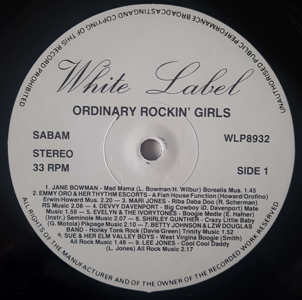 lataa albumi Various - Ordinary Rockin Girls
