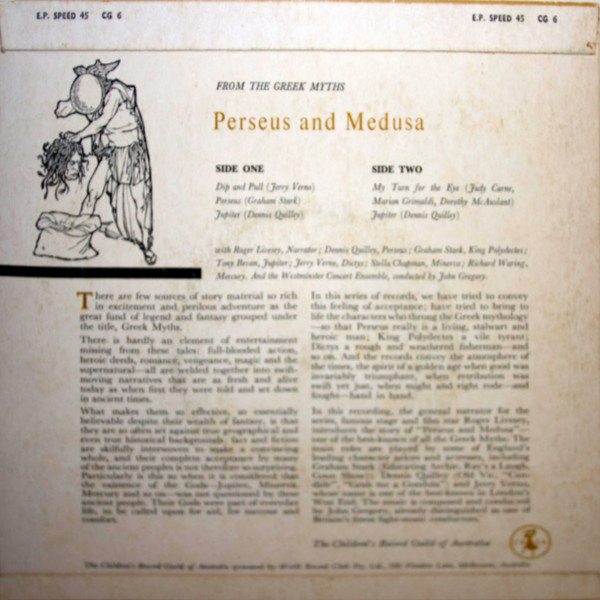 descargar álbum Westminster Concert Ensemble , Conducted by John Gregory - Perseus and Medusa