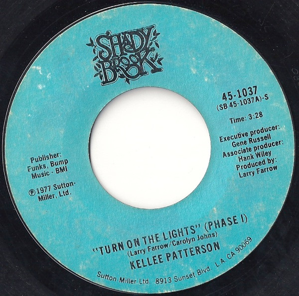 Kellee Patterson – Turn On The Lights / I Love Music (1977, Vinyl