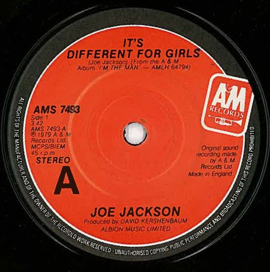 Joe Jackson – It's Different For Girls (Vinyl) - Discogs