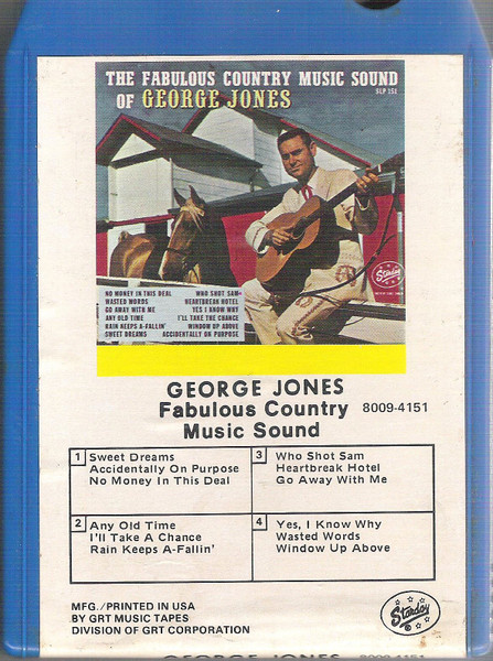 George Jones – Fabulous Country Music Sound (8-Track Cartridge) - Discogs