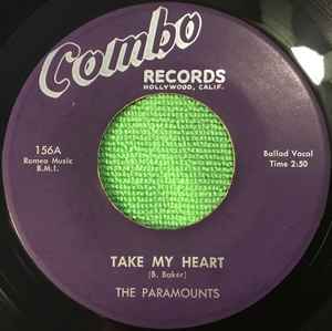 The Paramounts (11) - Take My Heart / Thunderbird Baby album cover