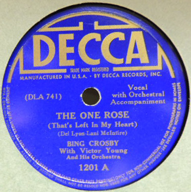 descargar álbum Bing Crosby - The One Rose Sentimental And Melancholy